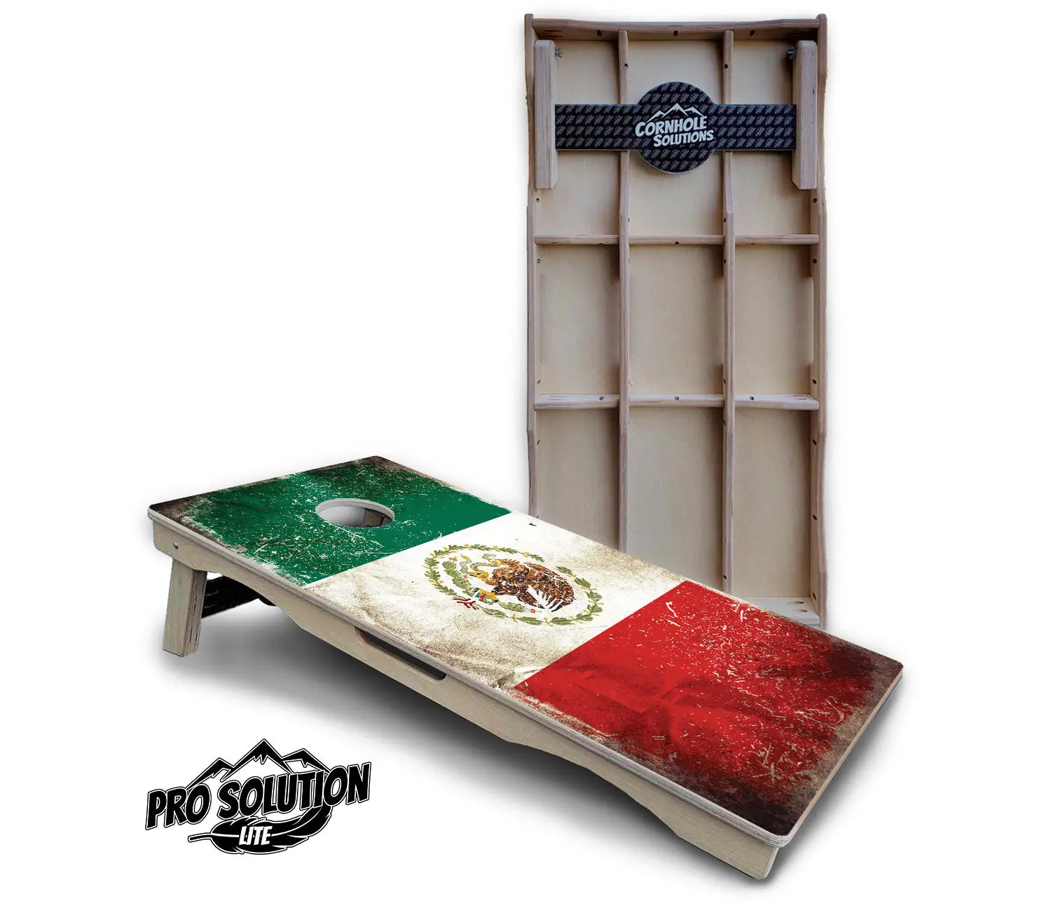 Mexico Flag Cornhole Boards - Pro Solution Lite Series Cornhole Solutions