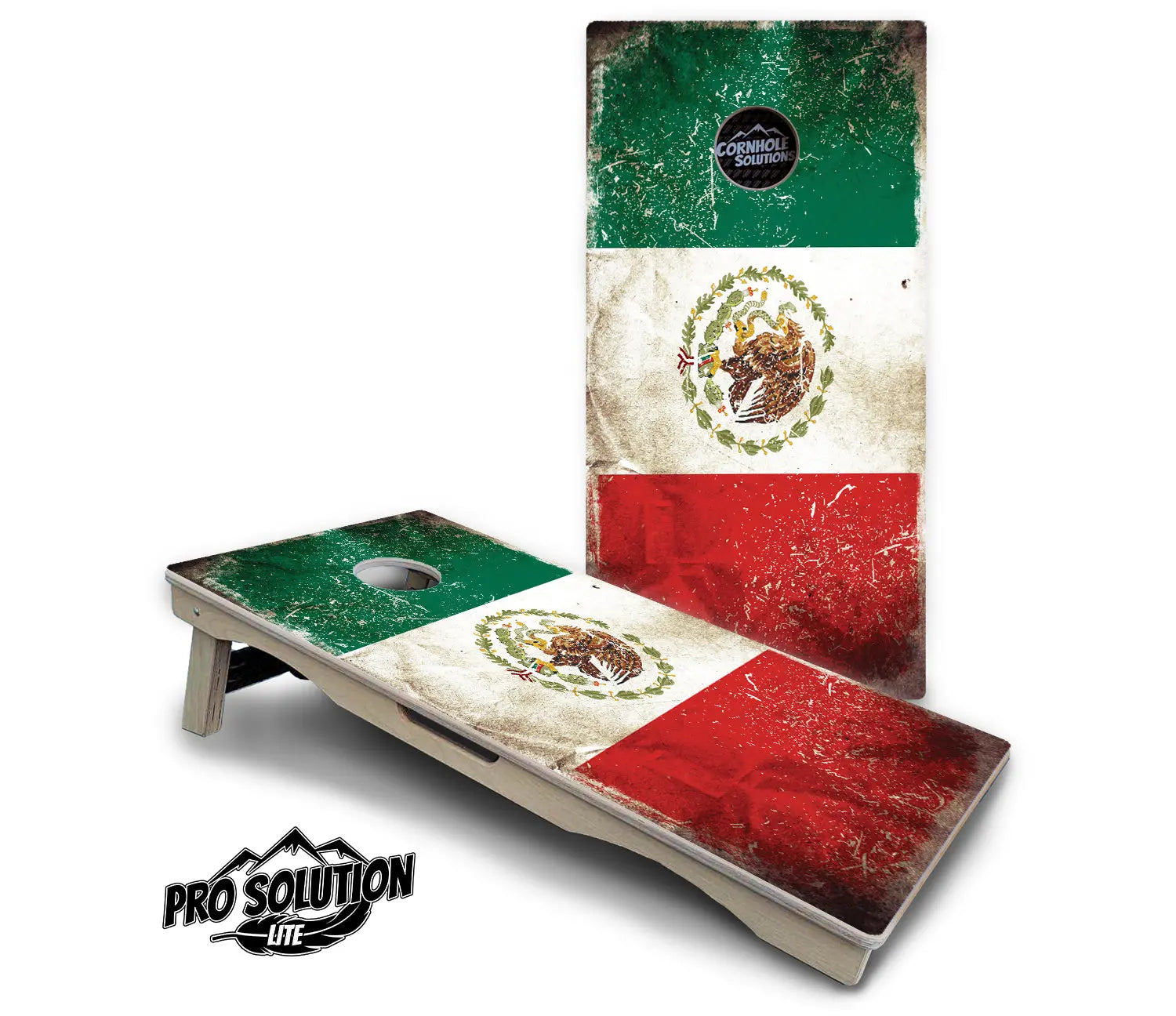 Mexico Flag Cornhole Boards - Pro Solution Lite Series Cornhole Solutions