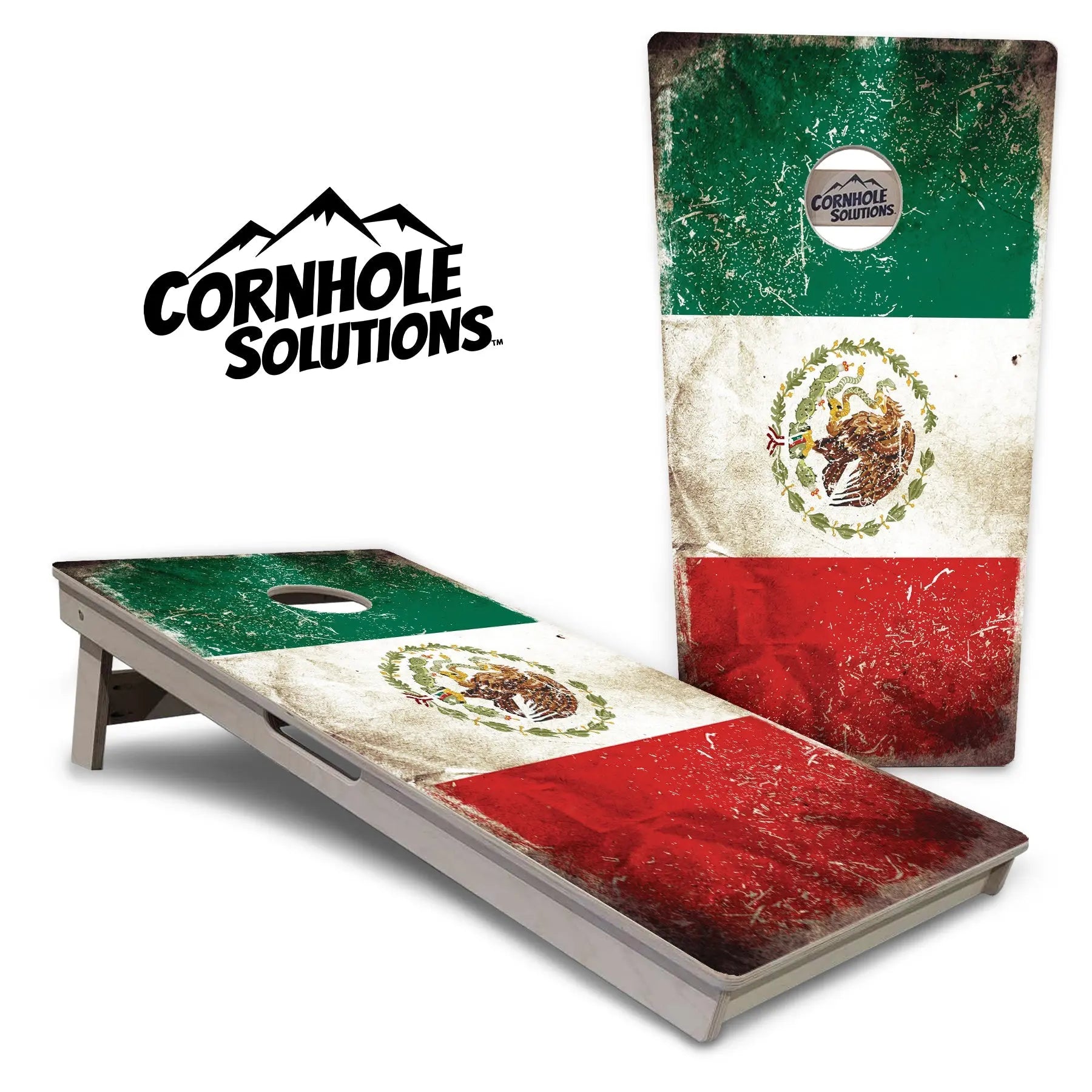 Mexico Flag Cornhole Boards - Professional Tournament Series Cornhole Solutions