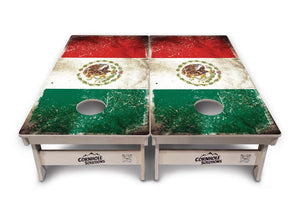 Mexico Flag Cornhole Boards - Professional Tournament Series by Cornhole Solutions, custom cornhole board detail photo 5