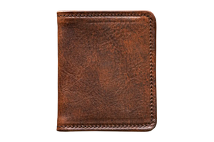 Miles Wallet - Cognac Nemesis Leather by Loyal Stricklin, handmade leather goods detail photo 2