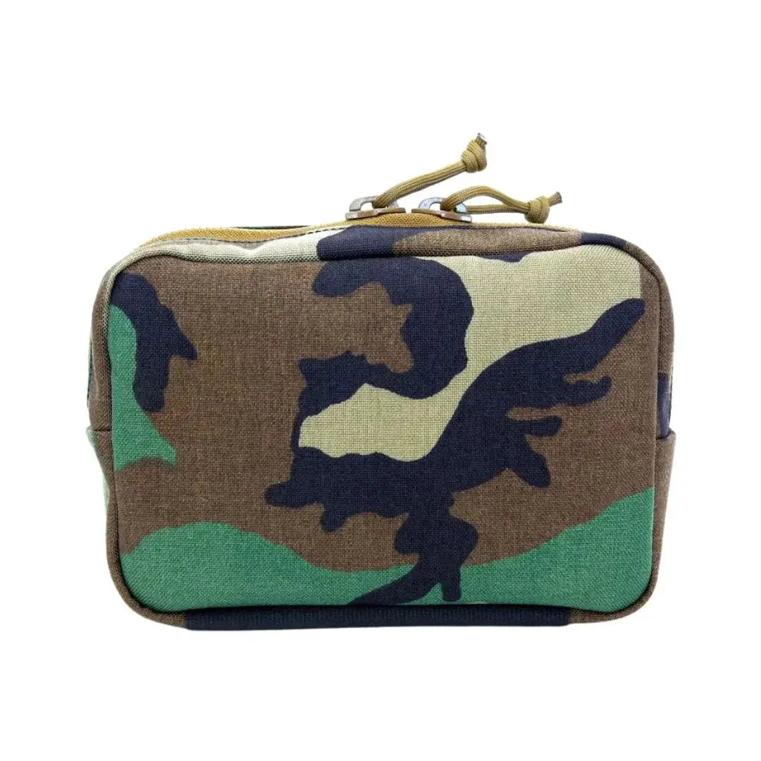 Minimalist Woodland Fanny Pack by Recycled Firefighter, handmade leather goods main product photo