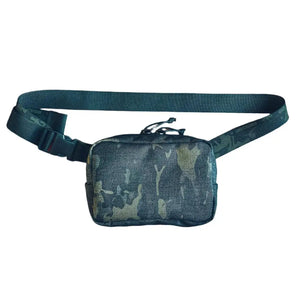 Minimalist Woodland Fanny Pack by Recycled Firefighter, handmade leather goods detail photo 12