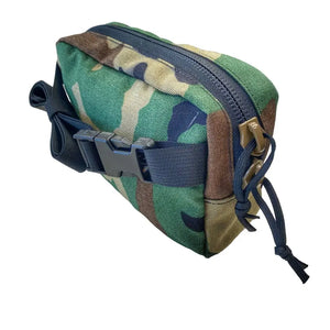 Minimalist Woodland Fanny Pack by Recycled Firefighter, handmade leather goods detail photo 14