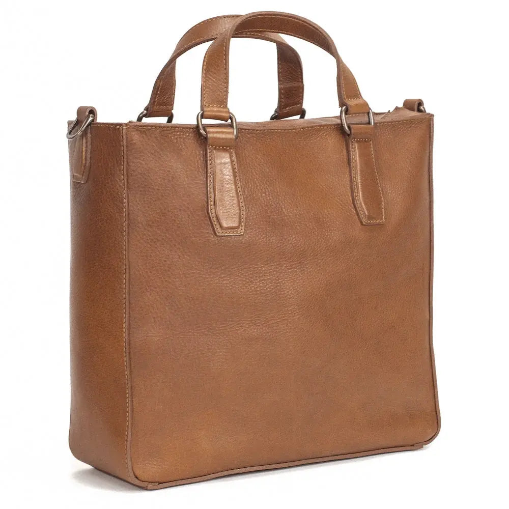 Ellington Leather Market Tote by Mission Mercantile Leather Goods, handmade leather goods detail photo 5