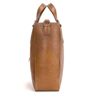 Ellington Leather Market Tote by Mission Mercantile Leather Goods, handmade leather goods detail photo 7