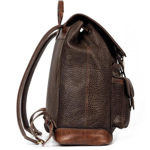 Theodore full-grain leather laptop backpack detail image 7
