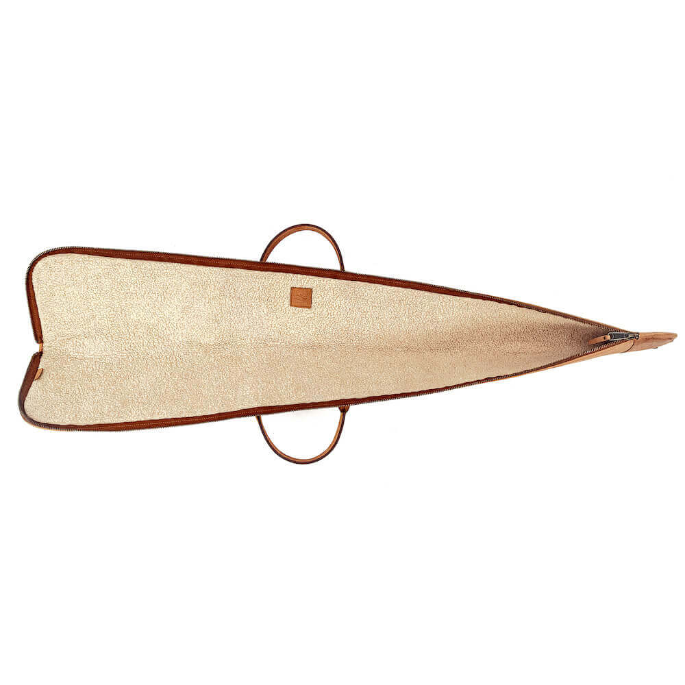 White Wing Leather Hunting Shotgun Case by Mission Mercantile Leather Goods, handmade leather goods detail photo 17