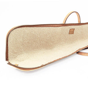 White Wing Leather Hunting Shotgun Case by Mission Mercantile Leather Goods, handmade leather goods detail photo 14