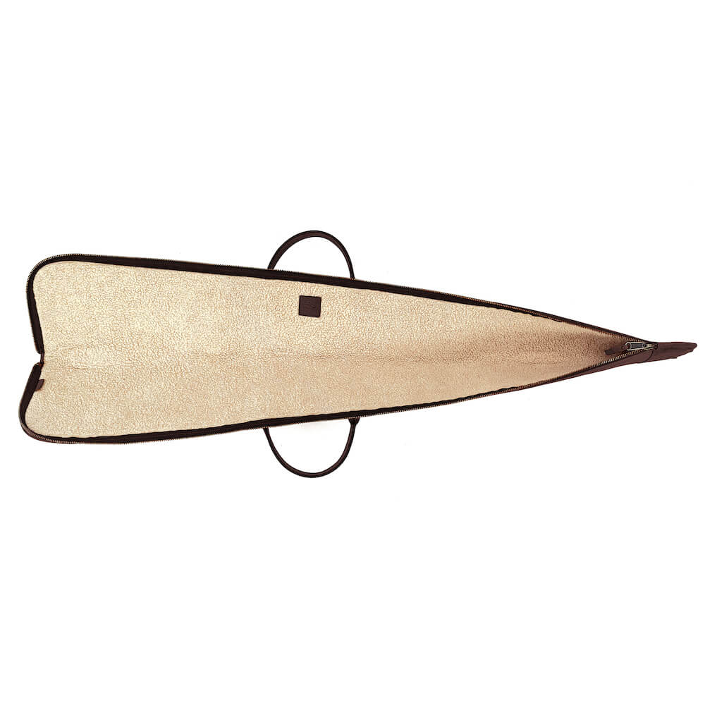 White Wing Leather Hunting Shotgun Case by Mission Mercantile Leather Goods, handmade leather goods detail photo 11