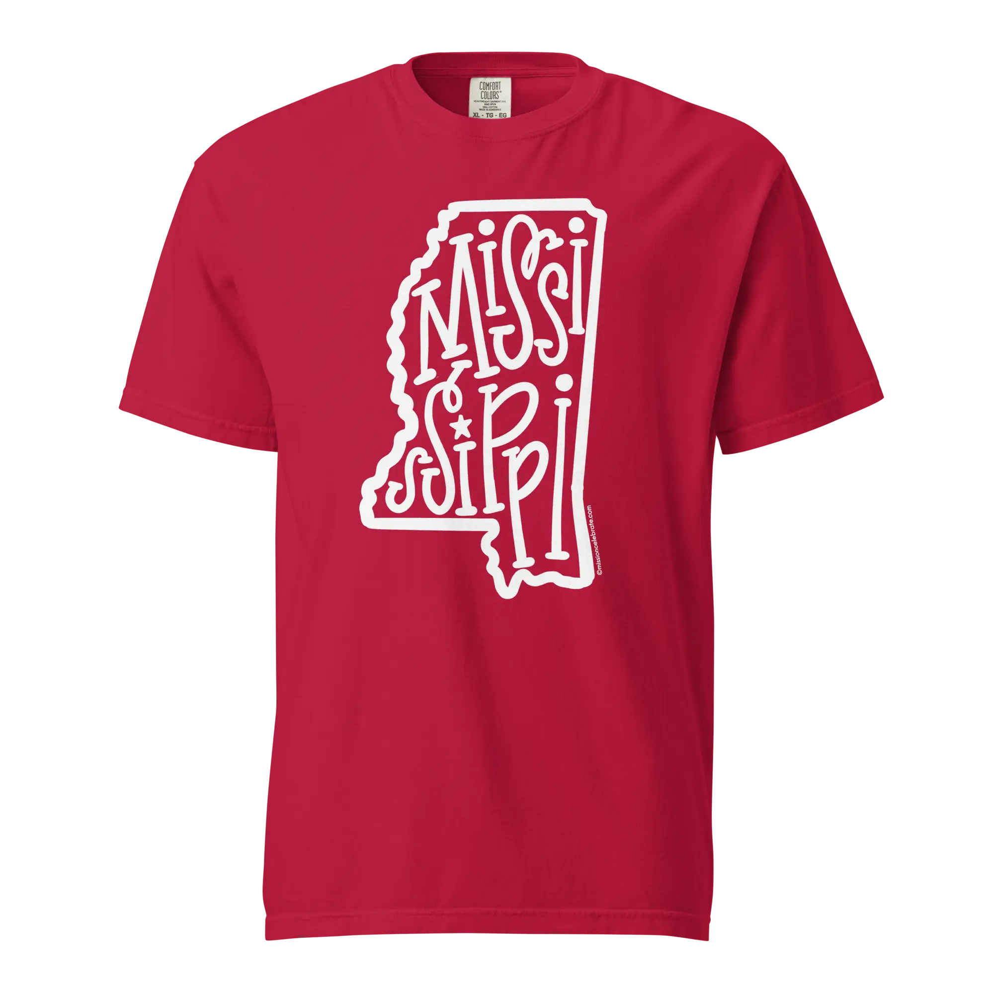 Mississippi T-shirt - Leslie Gonce Hand-lettered Design - Comfort Colors Unisex Tee - Main Street Collective