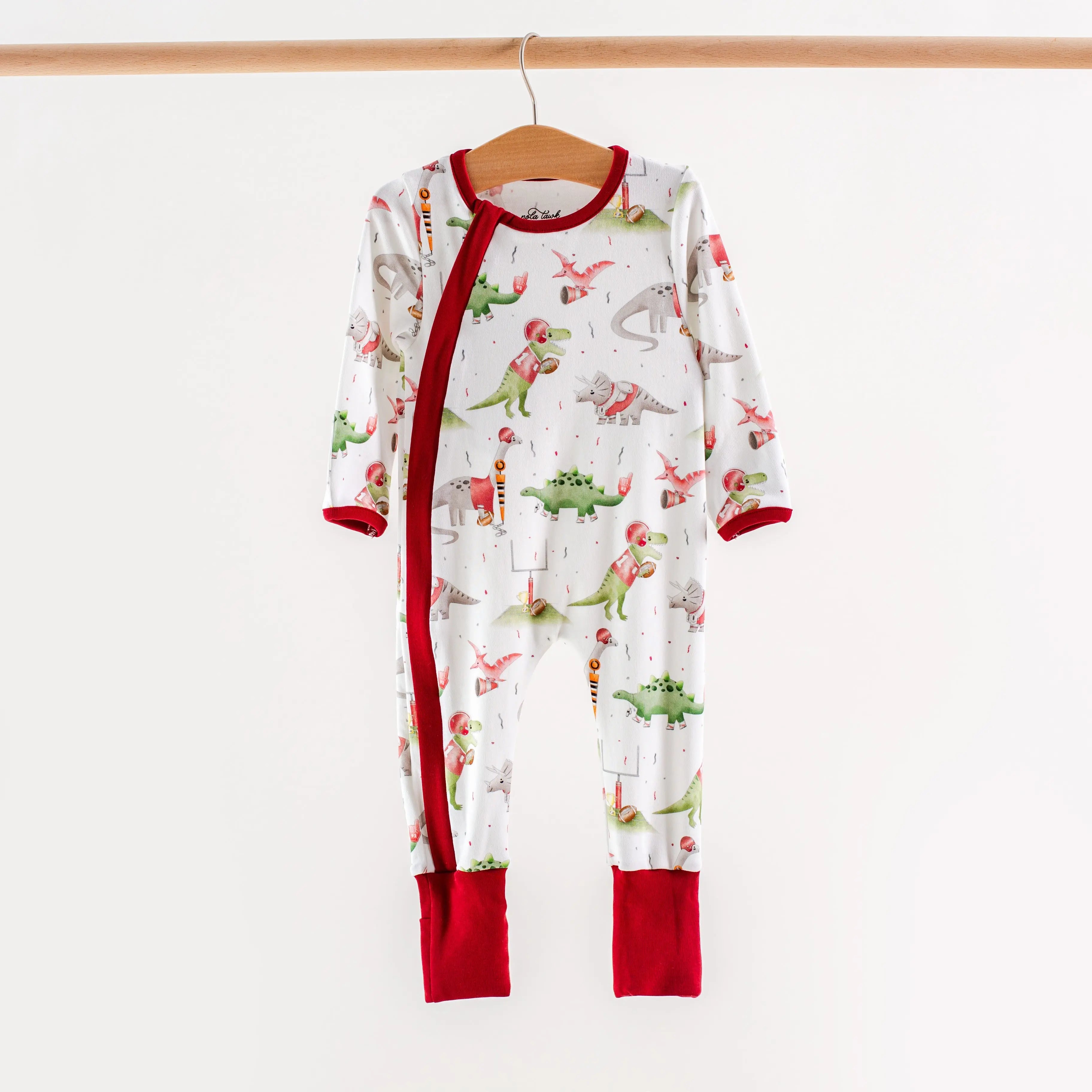 Mississippi Dinos All-Stars Organic Cotton Kids Pajamas Nola Tawk