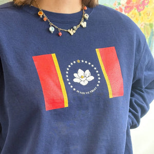 Mississippi Flag Sweatshirt by Crooked Letter, Southern lifestyle apparel main product photo
