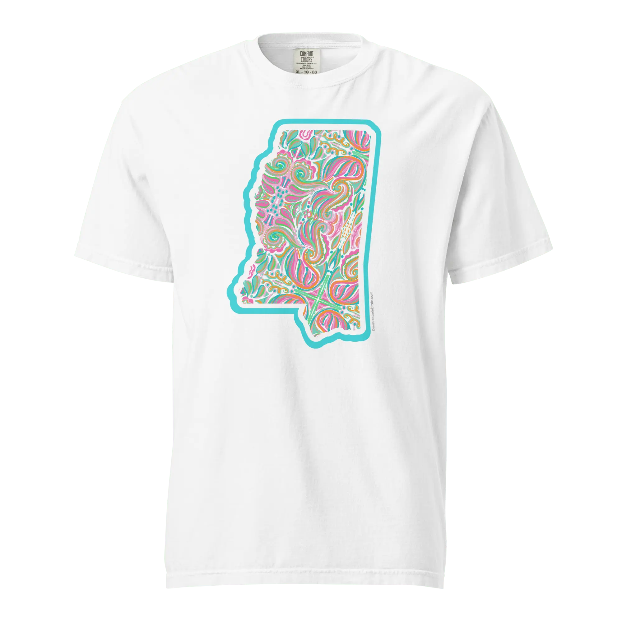 Mississippi Jubilee Art T-Shirt - Abstract Design by Leslie Gonce - Comfort Colors Tee