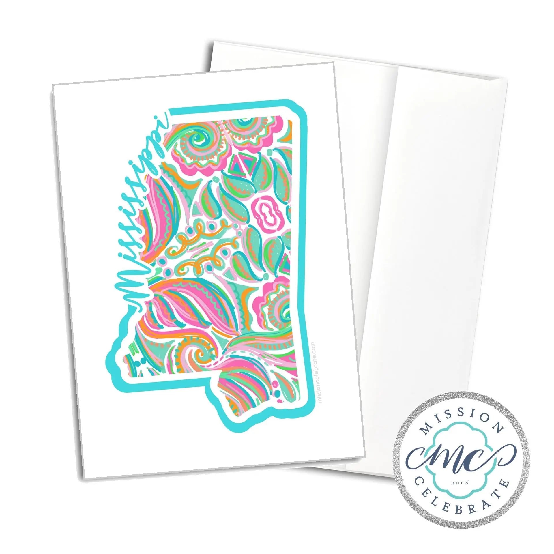 Mississippi Jubilee Greeting Cards: Handlettered Art Set - A1 Size (3x5) - Perfect for Mississippi Lovers! by Main Street Collective