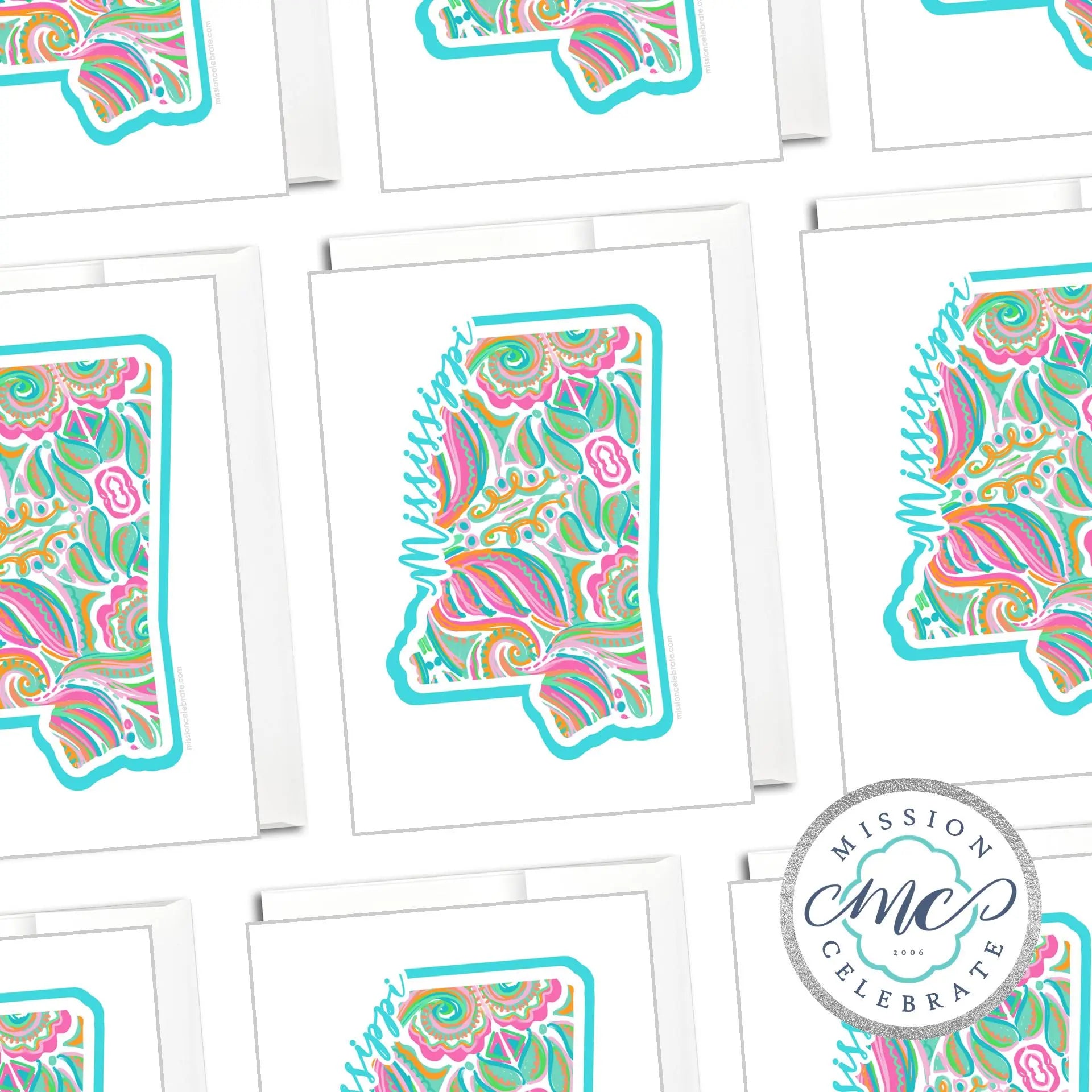 Mississippi Jubilee Art Cards - Handlettered Greeting Cards by Main Street Collective