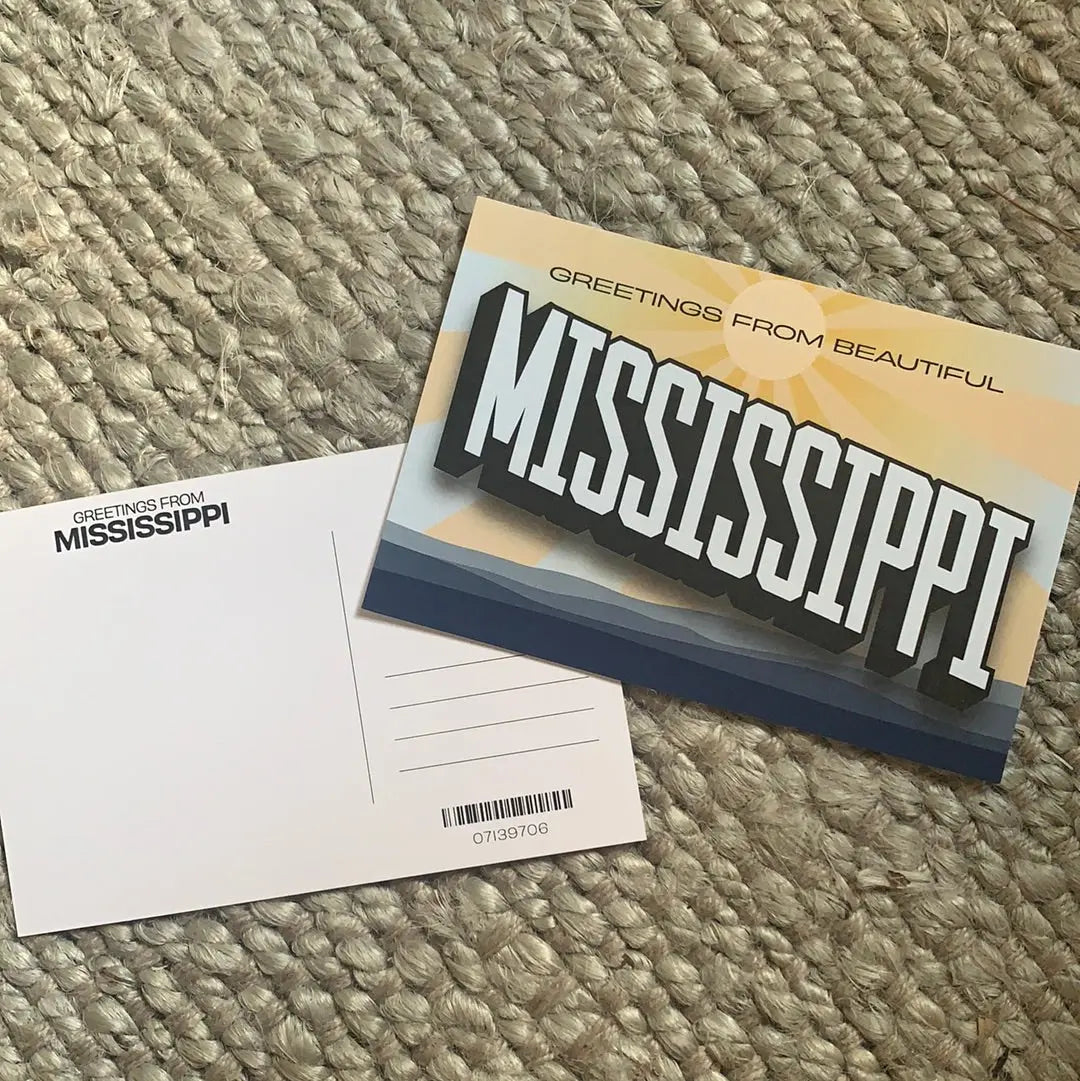 Mississippi Postcard Crooked Letter