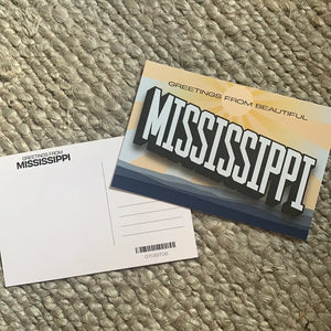 Mississippi Postcard Crooked Letter