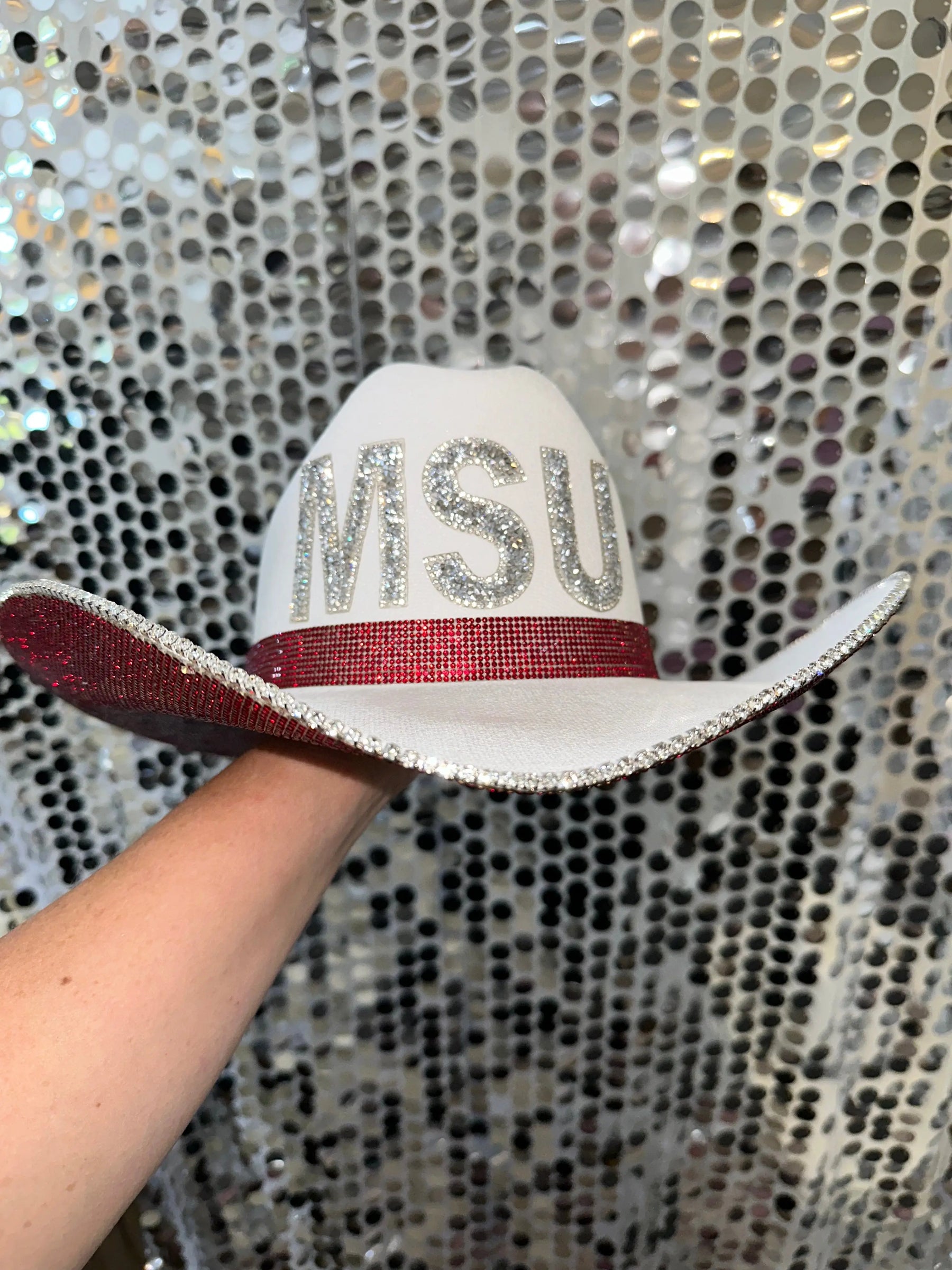 Mississippi State University by Rhinestone Cowgirl, custom hat main product photo