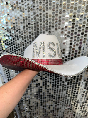 Mississippi State University by Rhinestone Cowgirl, custom hat detail photo 4