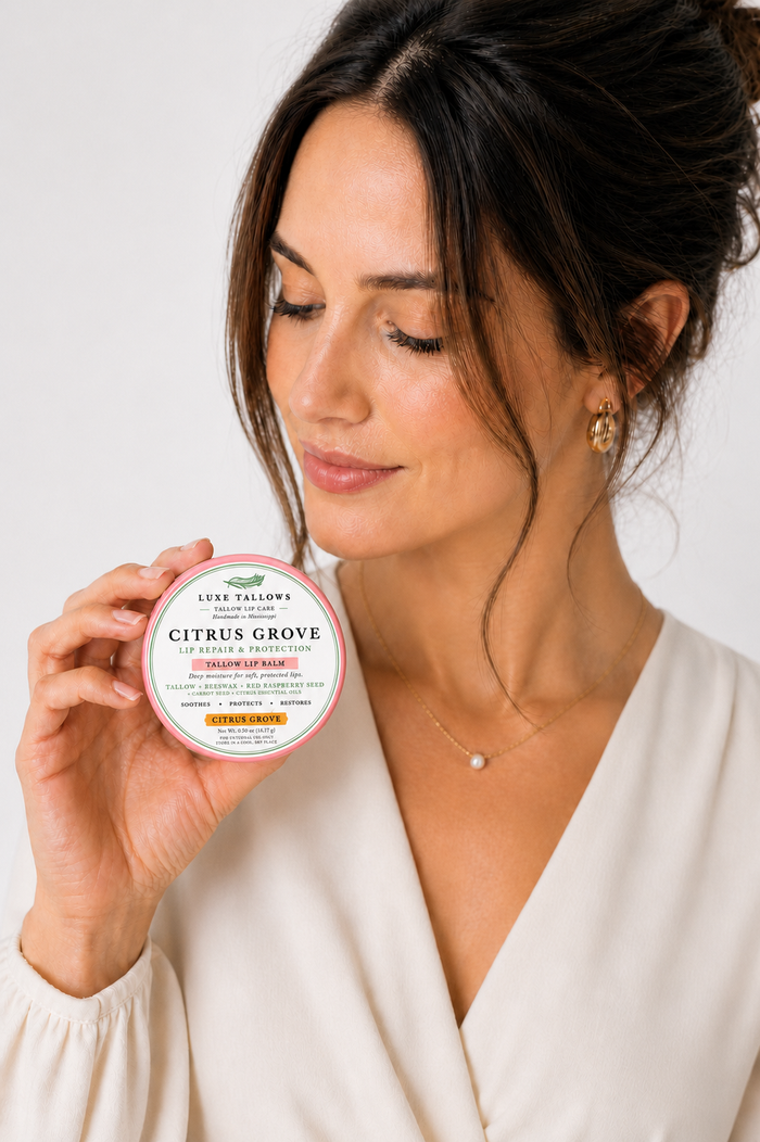 Luxe Tallows Citrus Grove Lip Repair & Protection — Tallow Lip Balm | .50 oz