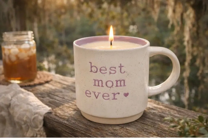 Mom’s mug candle collection (Best mom ever-purple)