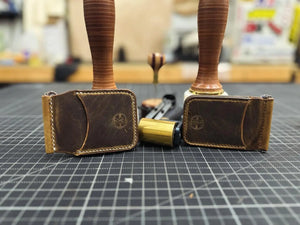 Money Clip Wallets by Kw Leatherworks, handmade leather goods detail photo 3