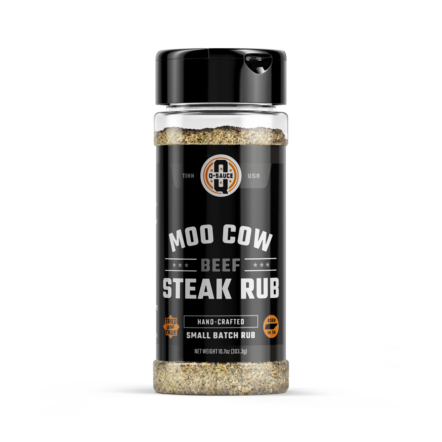 Moo Cow Steak Rub by Q Sauce, Southern food gift main product photo
