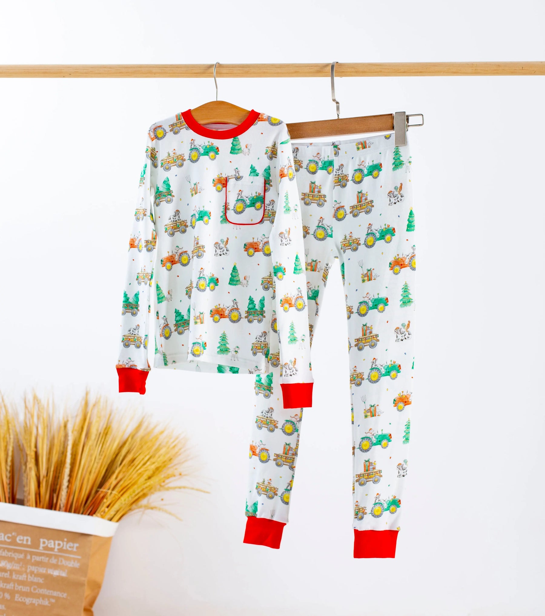 Moo-y Christmas Organic Cotton Christmas Kids Pajamas Nola Tawk