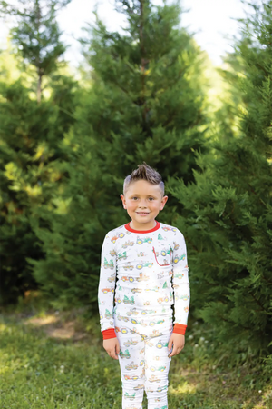 Moo-y Christmas Organic Cotton Christmas Kids Pajamas Nola Tawk