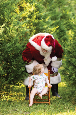 Moo-y Christmas Organic Cotton Christmas Onesie by Nola Tawk, Southern lifestyle apparel detail photo 2