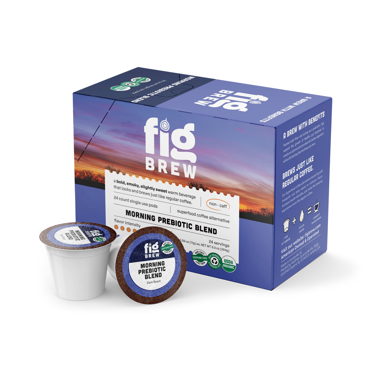 Single Use Pod FigBrew Coffee Alternative | Prebiotic Fig Brew
