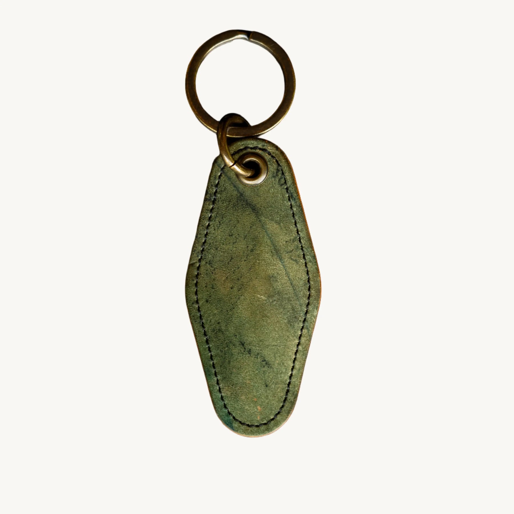 Motel Key Ring - Reverse Black Horween Shell Cordovan by Loyal Stricklin, handmade jewelry main product photo
