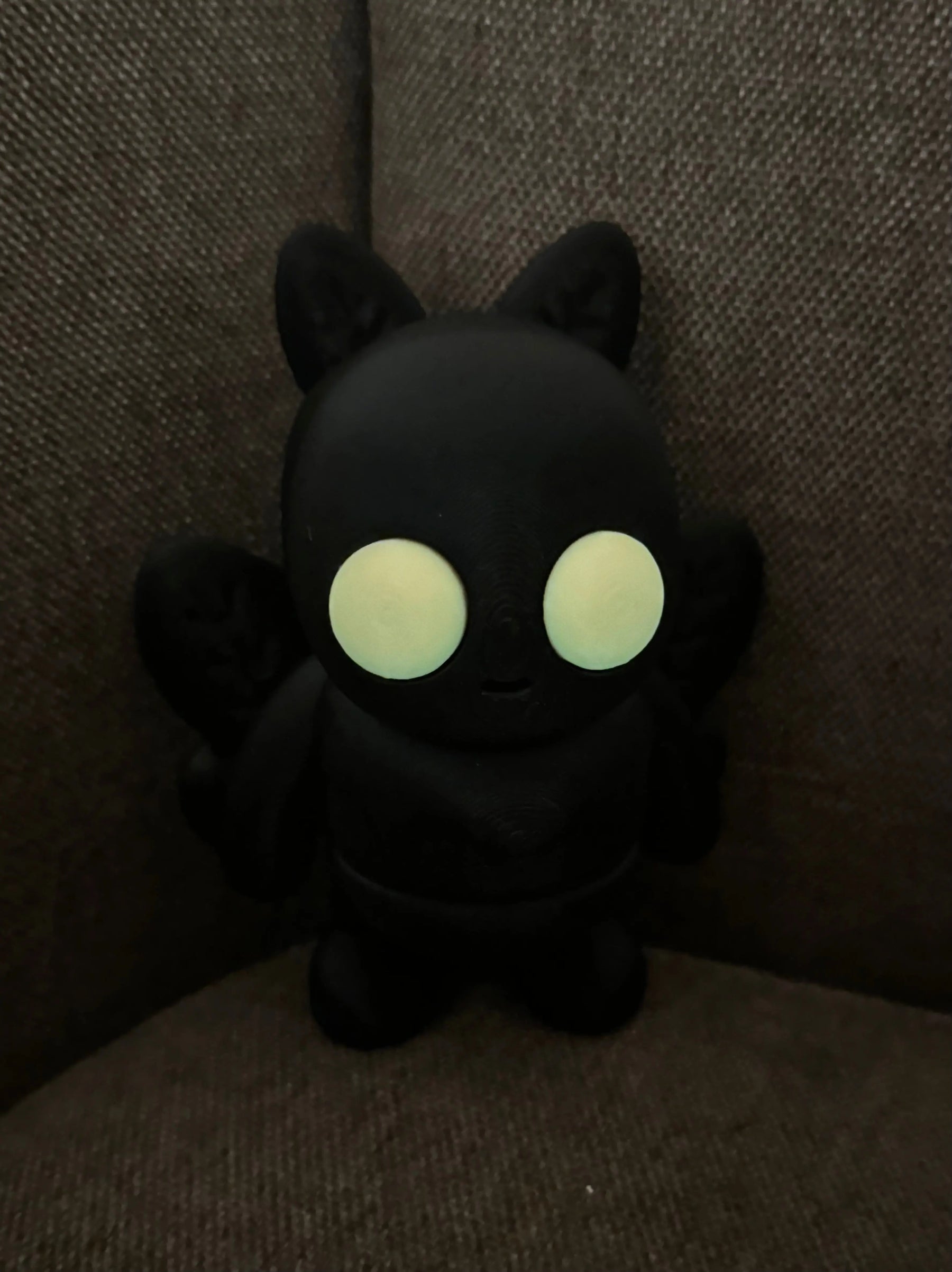 Mothman 3D Printed Fidget Toy | Large Cryptid Sensory Toy by Mushroom Lady Co, paper gift detail photo 4