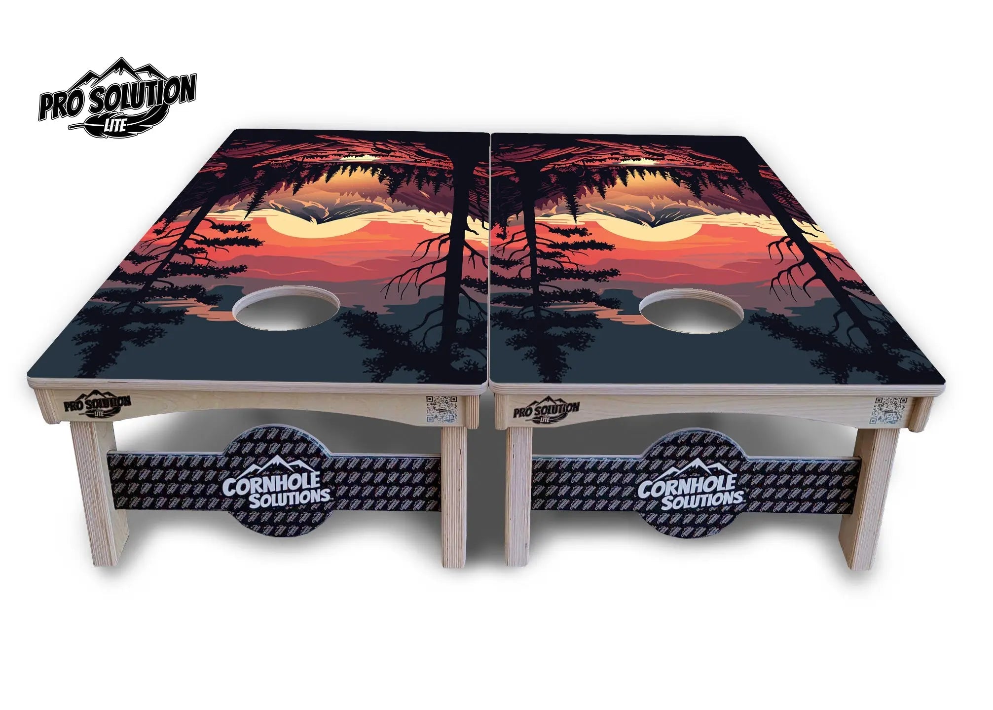 Mountain Sunset Cornhole Boards - Pro Solution Lite Series Cornhole Solutions