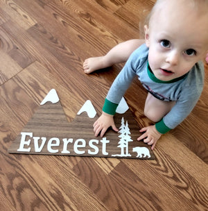 Mountains Personalized sign by EverLee Creations, Southern home decor main product photo