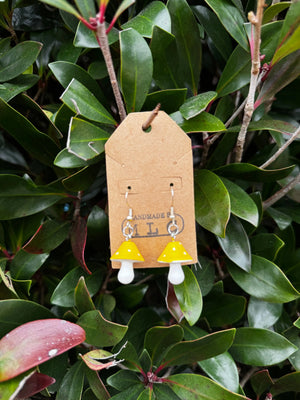 Mushroom Earrings | Cottagecore Fairycore Jewelry Gift by Mushroom Lady Co, handmade jewelry detail photo 6