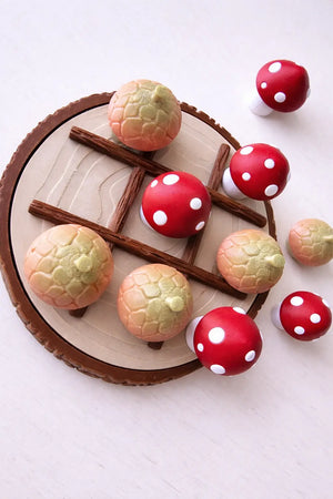 The Tween Space Mushroom Tic Tac Toe Game — Woodland Board Game | 3D Printed by The Tween Space, paper gift main product photo