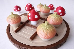 The Tween Space Mushroom Tic Tac Toe Game — Woodland Board Game | 3D Printed by The Tween Space, paper gift detail photo 2
