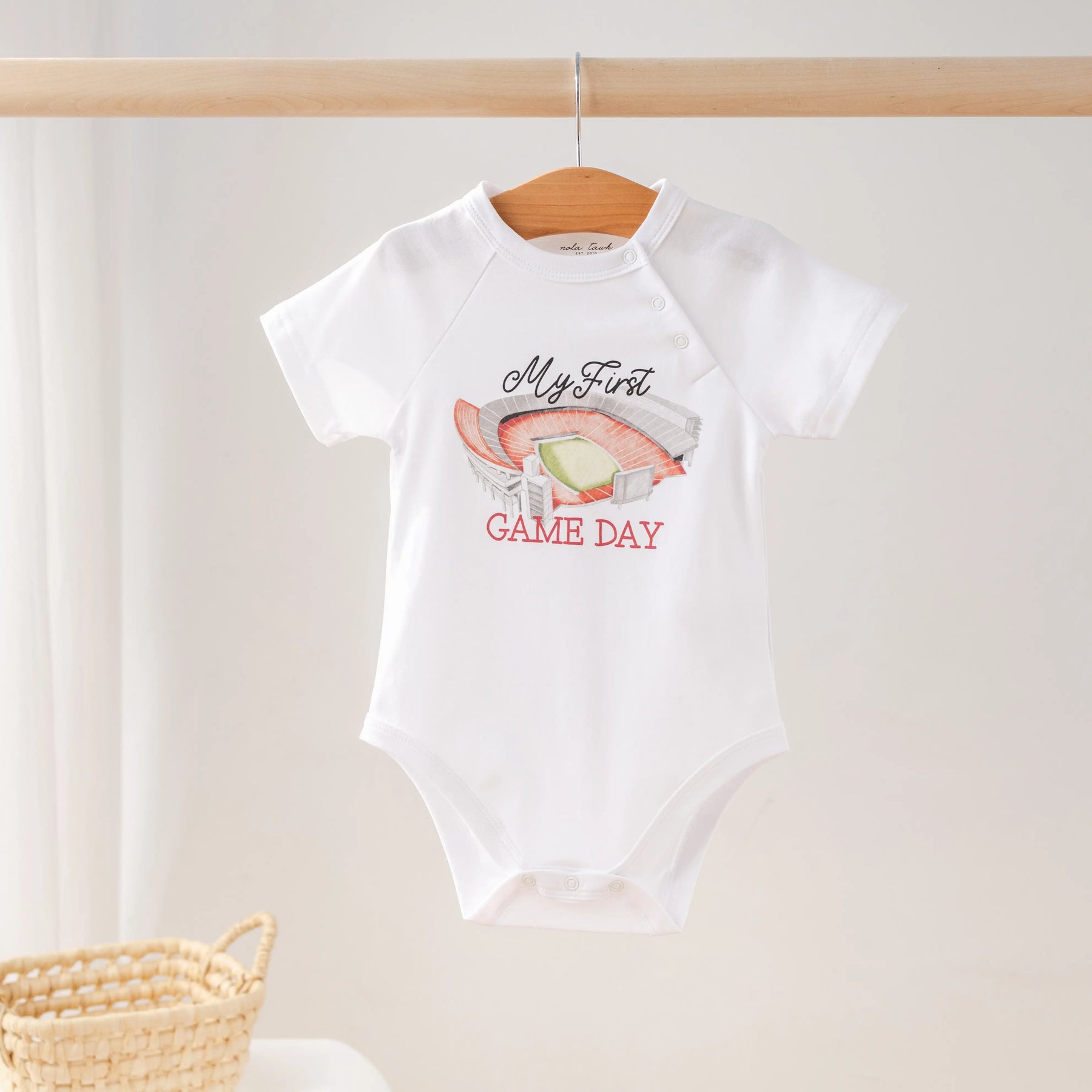 My First Game Day - Georgia Organic Cotton Onesie Nola Tawk