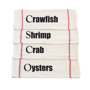 NOLA Seafood Cotton Kitchen Towels by Nola Tawk, tea towel main product photo