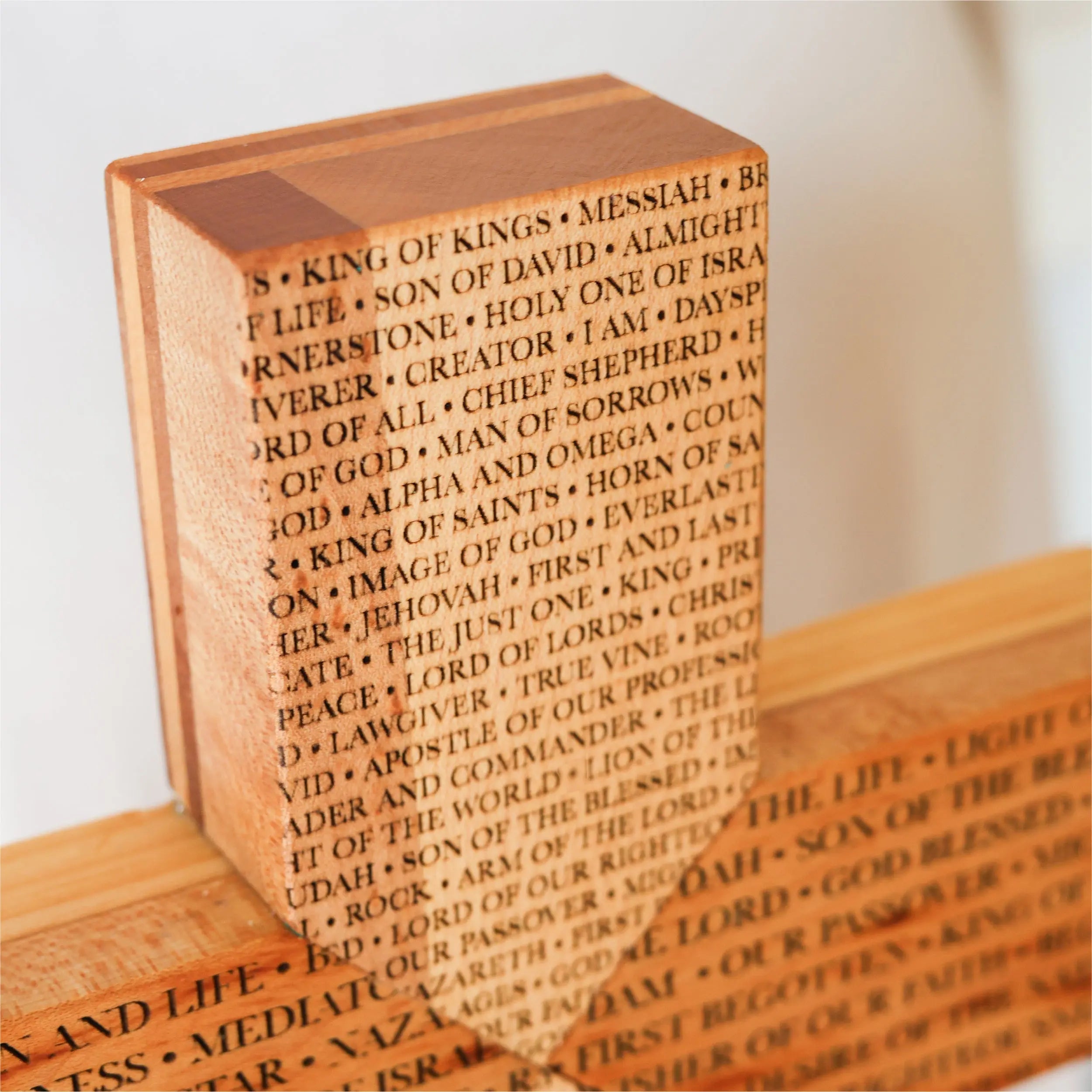 Names of the Savior Cross by Dennehey Design Co., religious items detail photo 2