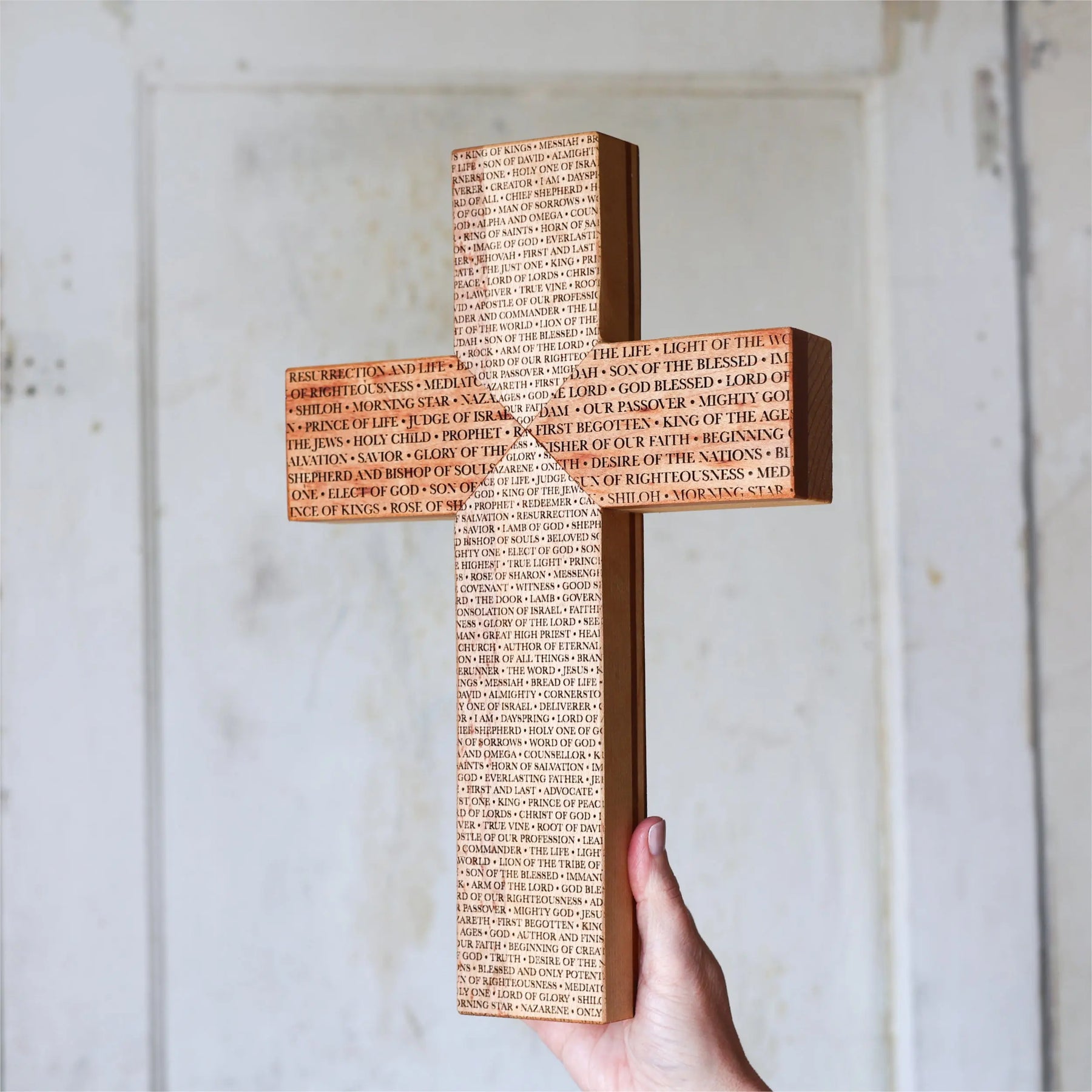 Names of the Savior Cross by Dennehey Design Co., religious items detail photo 4