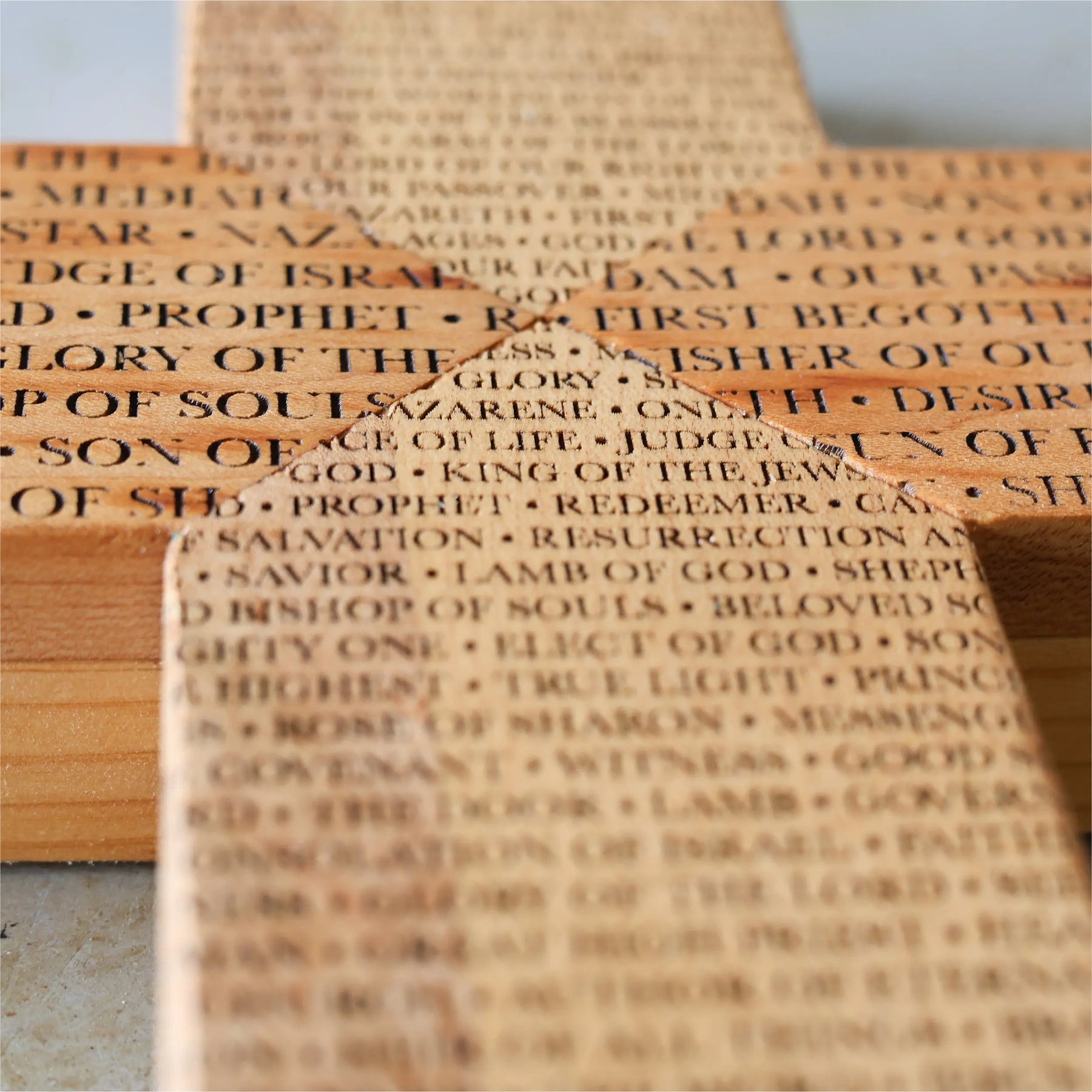 Names of the Savior Cross by Dennehey Design Co., religious items detail photo 6