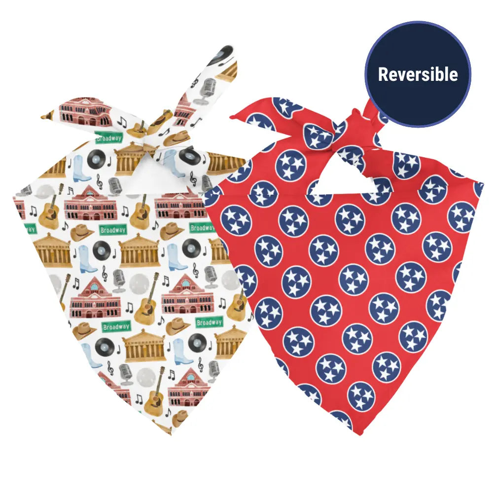 Nashville Tennessee Dog Bandana by Dog Bandana Co., pet accessory detail photo 2