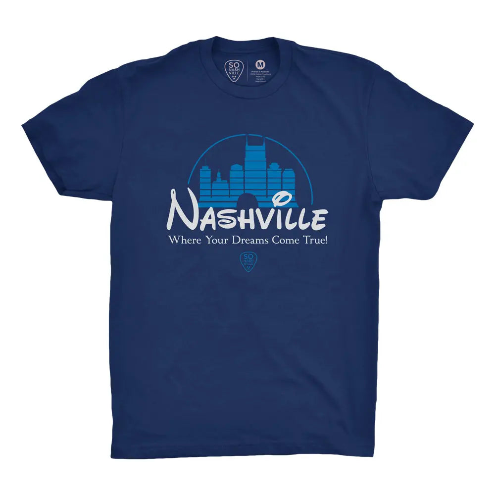 Nashville - Where Your Dreams Come True! by So Nashville, graphic tee main product photo