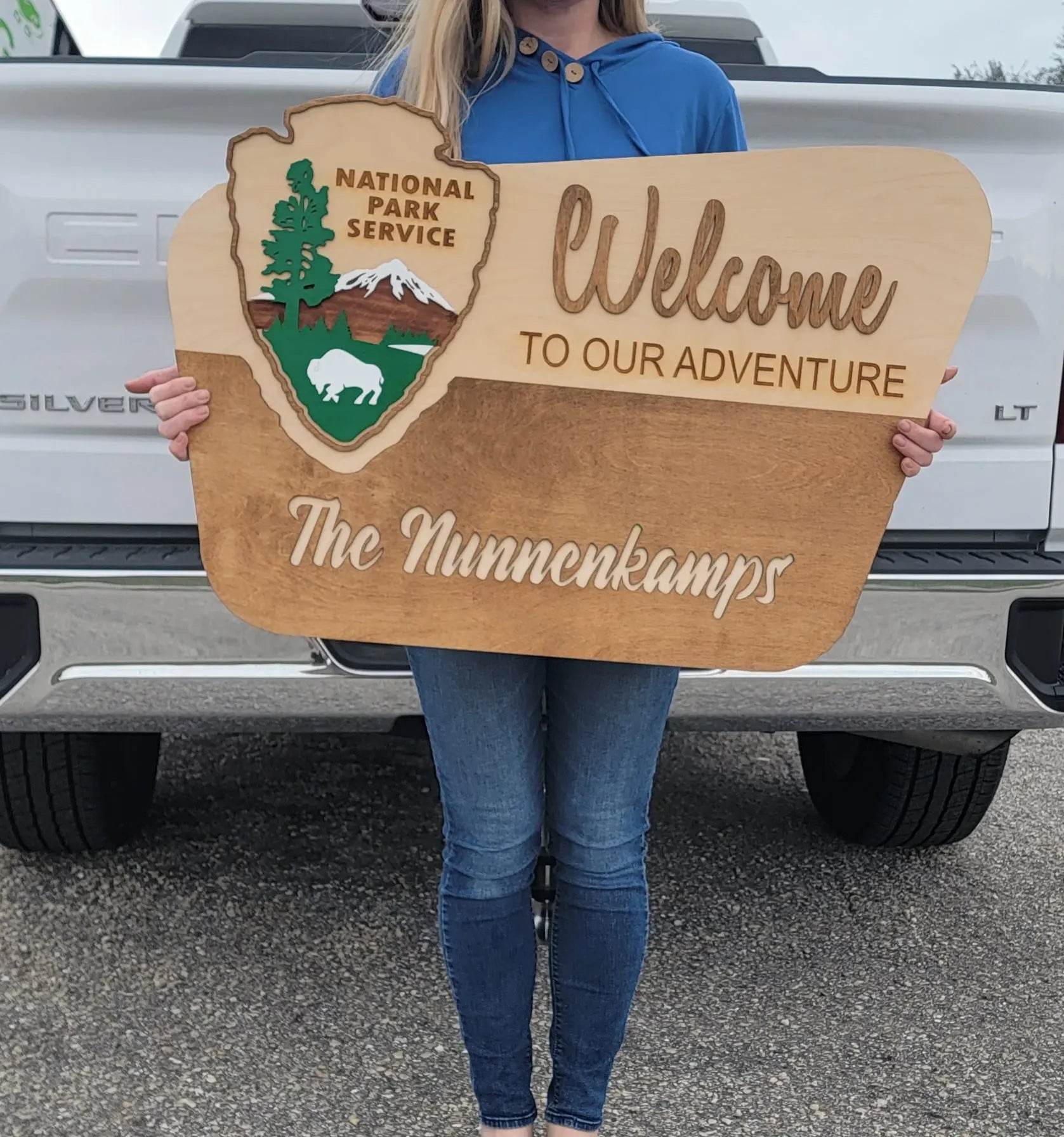 National Park Service Welcome Sign by EverLee Creations, Southern home decor detail photo 3