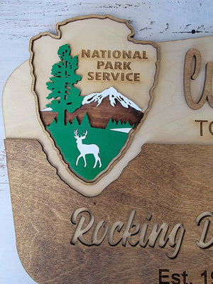 National Park Service Welcome Sign by EverLee Creations, Southern home decor detail photo 4