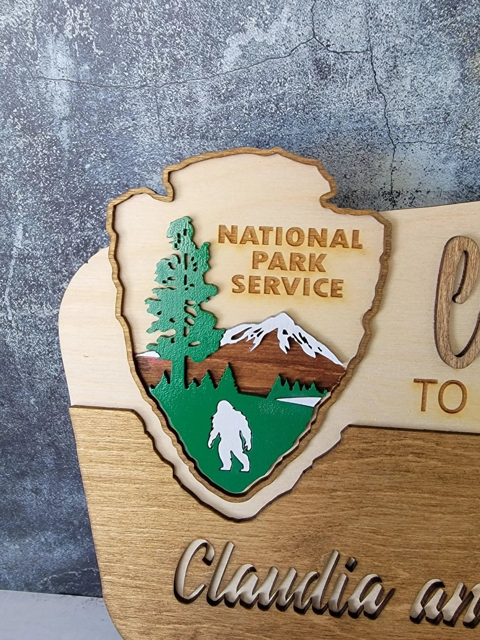 National Park Service Welcome Sign by EverLee Creations, Southern home decor detail photo 5