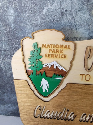National Park Service Welcome Sign by EverLee Creations, Southern home decor detail photo 5